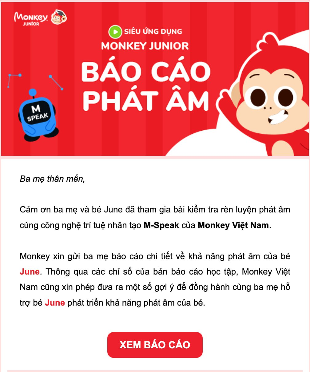 Email Monkey gửi cho ba mẹ